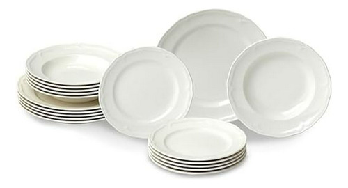 Set Vajilla Premium Manoir, Porcelana, 18 Piezas