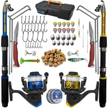 Comprar Vara De Pesca Completa 2 Vara 2 Molinete E Itens