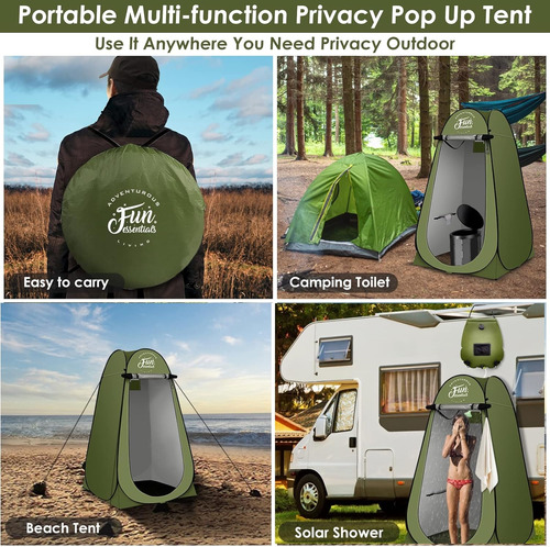 Kit De Carpa De Ducha Solar Fun Essentials, 2 Piezas
