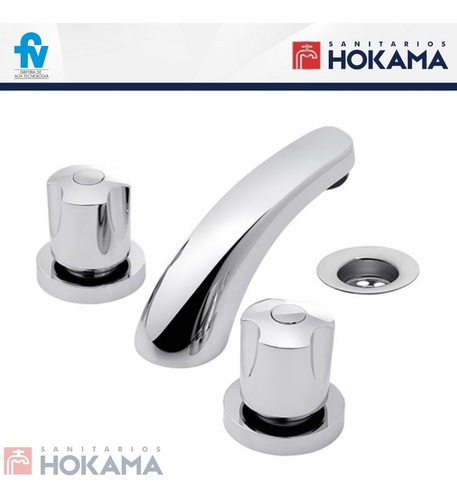 Imagen 9 de 10 de Combo Griferias Baño Fv Completo Moderno Kit Casa Juego B6