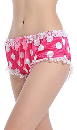 Berzial Bragas De Ropa Interior De Encaje Con Lazo Rosa Siss