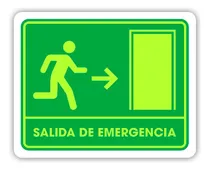 Comprar Señalamiento Salida De Emergencia Derecha Foto 30x40