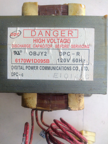 Transformador D P C 120v 60hz - Objy2 - 6170w1d095b