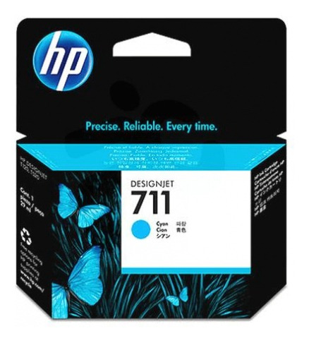 Tinta Hp 711 29 Ml Cyan Original (cz130a)