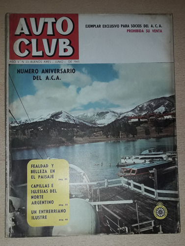 Revista Auto Club N°23 Junio De 1965