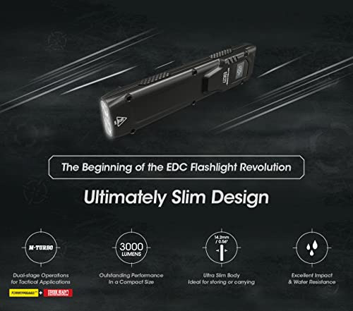 Linterna Led Nitecore Edc27 3000 Lm Usb Recargable, Delgada