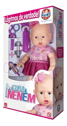 Boneca Que Chora Cura Neném - Sid Nyl