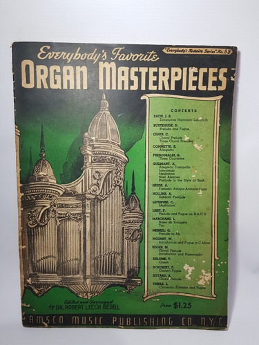 Imagen 1 de 9 de Antiguas Partituras Organ Masterpieces N°59 1936 Mag 56592