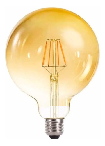 Lámpara Foco Globo Filamento Luz Led Vintage E27 Cálida Deco