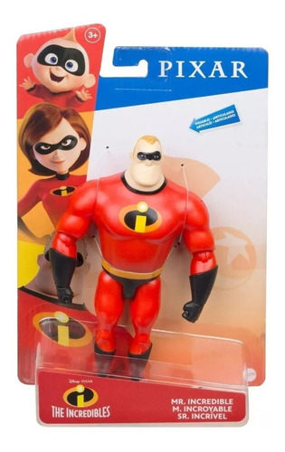 Figura Articulada Mr Increible Los Increibles Disney Pixar