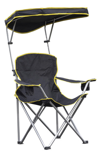 Quik Shade - Silla De Campamento Plegable Extra Ancha Con To