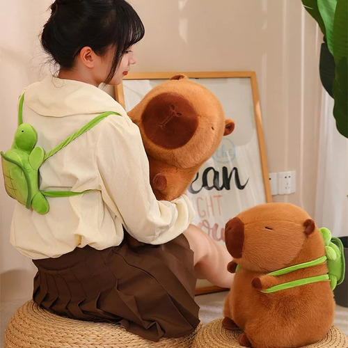 Lindo Muñeco De Peluche De Capibara, Regalo De Cumpleaños,