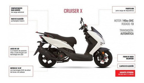 Imagen 10 de 25 de Zanella Scooter Cruiser X 150 Zárate