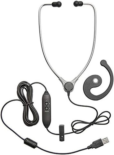 Ecsal60usbsaet Aluminio Stetho Estilo Auriculares Para Trans