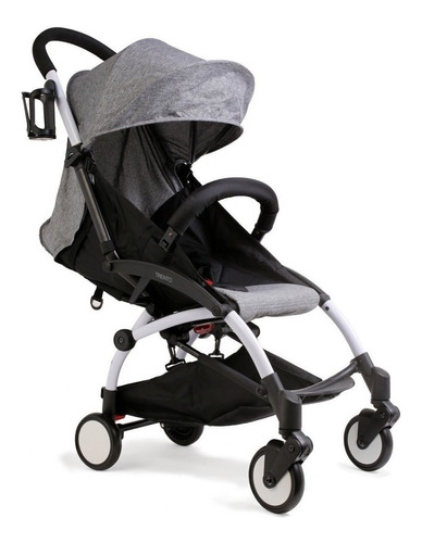 Coche Paraguitas Belluno Baby Trento Ultraportable Original Color Gris Color del chasis Blanco