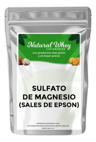 Sales De Epsom Sulfato De Magnesio Puro 99.9% 1 Kilo Usp