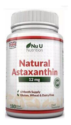 Astaxantina 12mg -astaxanthin/ 180 Capsulas Blandas. Europa