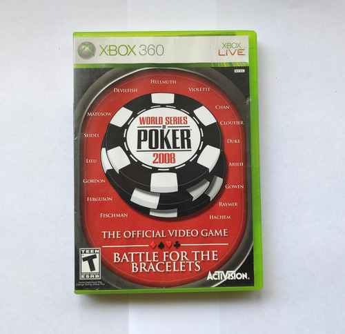 World Series Of Poker 2008 The Official Video Game Xbox 360