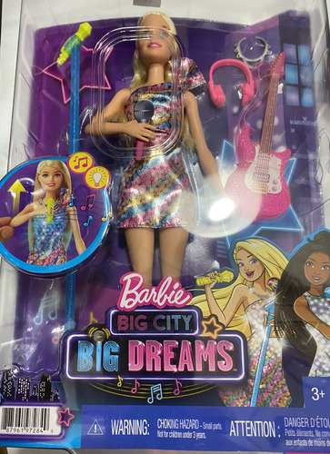 Muñeca Barbie Cantante Malibu Mattel