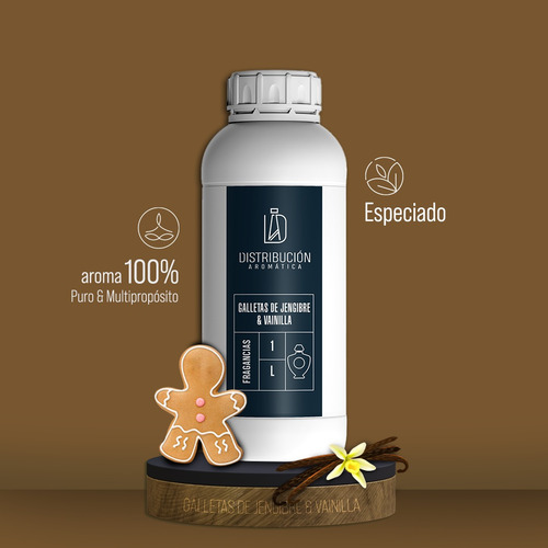 Esencia Galletas De Jengibre & Vainilla P/a Dif Aplica 500ml