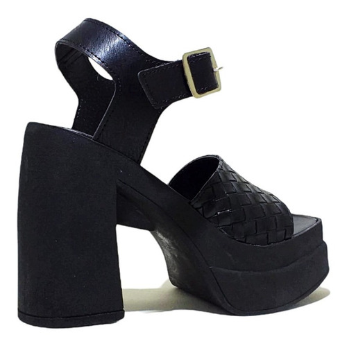 Imagen 3 de 5 de Sandalias Nos Black