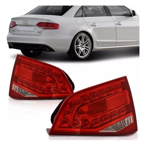 Par Lanterna Audi A4 2009 2010 2011 2012 Mala Com Led