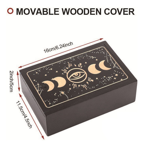 Estuche Y Soporte Para Cartas De Tarot De Madera Q7, Caja De