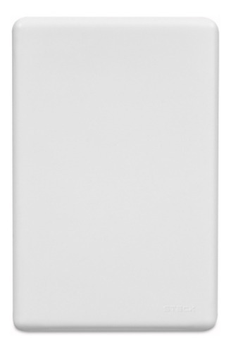 Placa Cega Com Suporte 3 Módulos 4x2 - Steck Cor Branco
