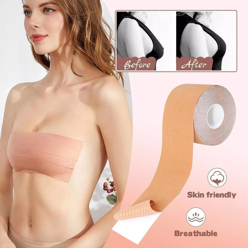 Cinta Boob Tape 5mts Corpiño Adhesivo Levantar Busto