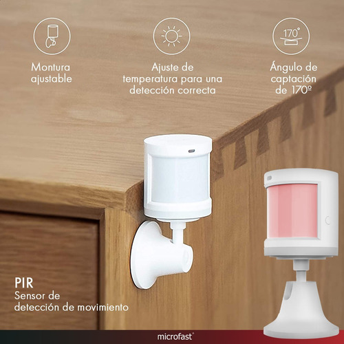 Imagen 9 de 9 de Kit Alarma Inalámbrica Wifi Domiciliaria Español Con App