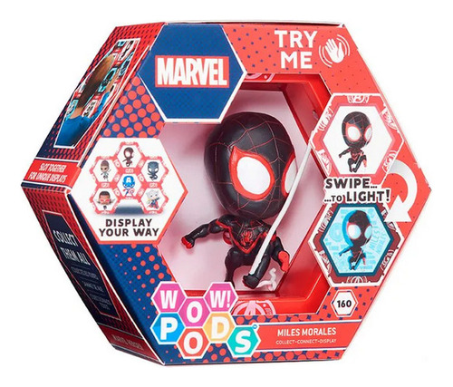  Wow 59056 13cm Luz Noche Marvel Miles Morales Coleccion 