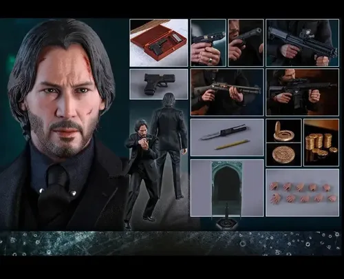 ホットトイズ ジョン・ウィック：チャプター２ 1/6フィギュア MMS504 John Wick Hot Toys Chapter 2 Mms504 Matrix Reeves | Parcelamento