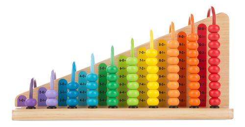 Ábaco De Madera Con 55 Cuentas Y 2 Tableros Intercambiables