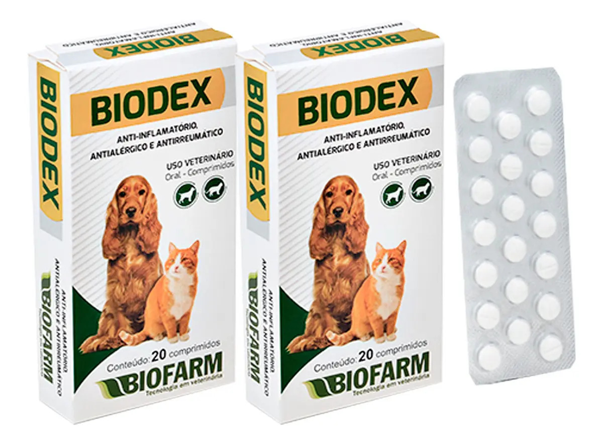 Kit 2 Biodex Anti-inflamatório E Antialérgico 20 Comprimidos