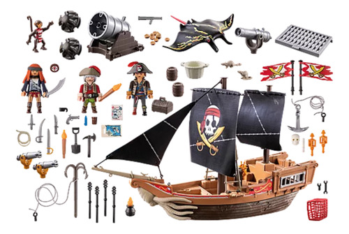 Figura 71530 Gran Barco Pirata Playmobil 137 Generico
