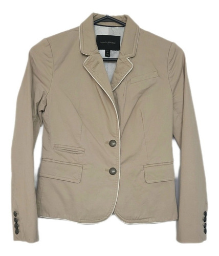 Banana Republic Blazer Chaqueta Caqui Claro Mujer Talla Xs