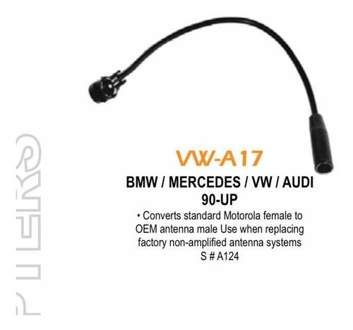 Imagen 1 de 3 de Adaptador De Antena Para Estéreo Vw Original Vw-a17