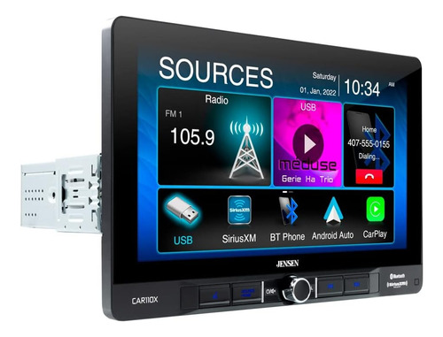 Jensen Car110x Receptor Multimedia 10.1  Andriod Auto, Bt