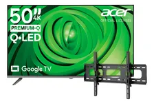 Smart Tv Acer 50 Qled 4k Con Google Tv, Dolby Audio Y Soporte De Pared Incluido