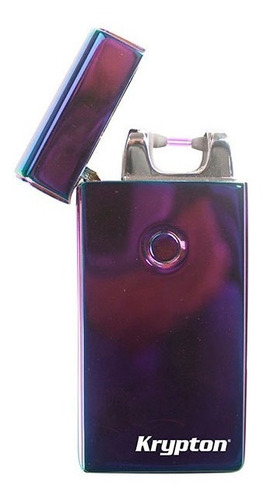 Encendedor Krypton Spectrum Con Cable Usb Integrado Violeta