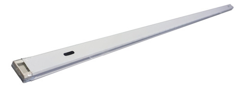 Paquete de 10 piezas Gabinete Canaleta Doble T8 120cm Wga-001 Estructura Blanco
