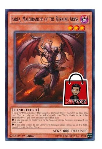 Farfa, Malebranche Of The Burning Abyss - Miltienda - Yugioh