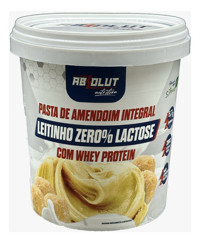 Pasta De Amendoim Integral Zero Lactose 500g Com Whey