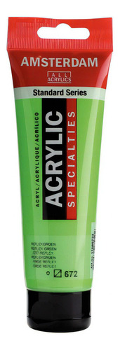 Acrílico Amsterdam Serie Standard 120ml Colores Especiales Color 672 Verde Reflex