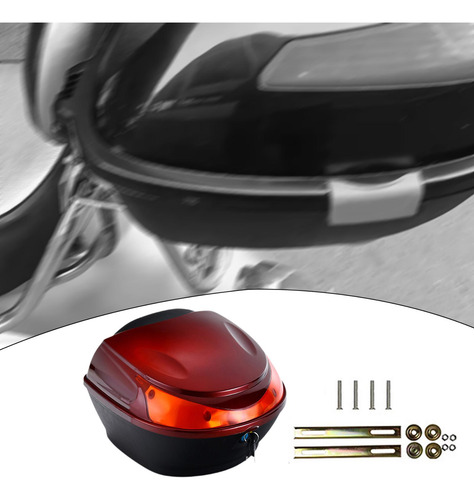 Estuche De Almacenamiento Para Motocicletas Rojo Oscuro