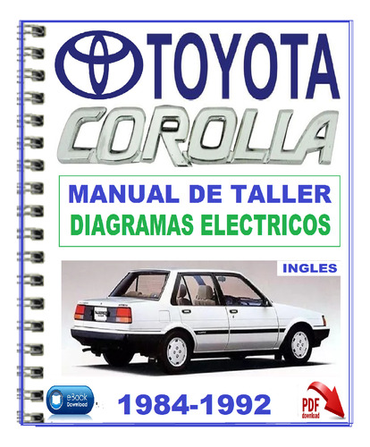 Manual Taller Mecánica Toyota Corolla Avila Araya 1984-1992