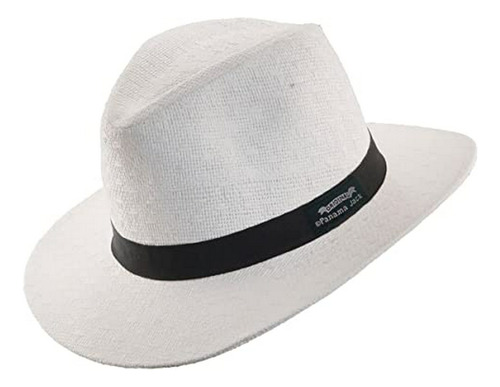 Panama Jack Hombres Mate Toyo Safari Hat Large White