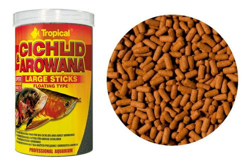 Tropical Cichlid & Arowana Large Sticks 300g/1000ml
