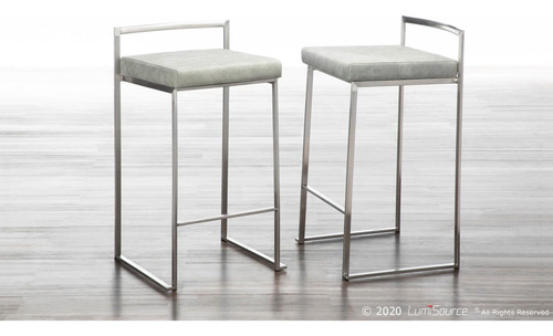 Fuji Taburetes Apilables Para Encimera De Cocina En Acero
