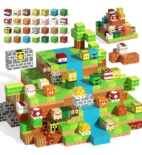 Minecraft Bloques Magnéticos 120 Piezas The | Envío gratis